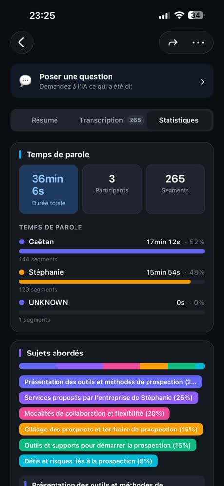 Chaque voix reconnue automatiquement